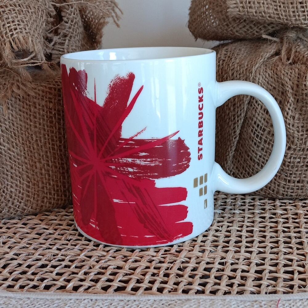 Starbucks Poinsettia Holiday Coffee Mug